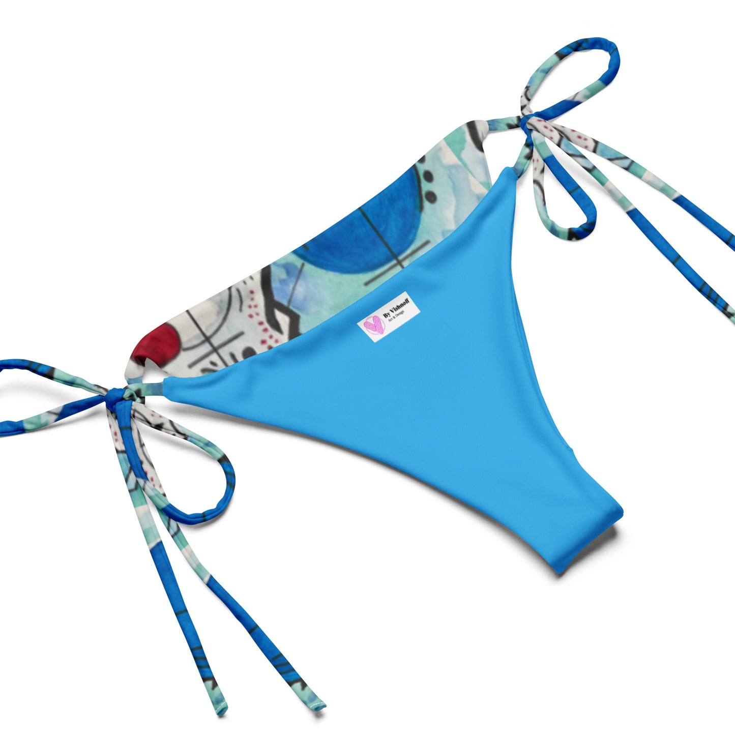 SeaHorse All-over print recycled string bikini
