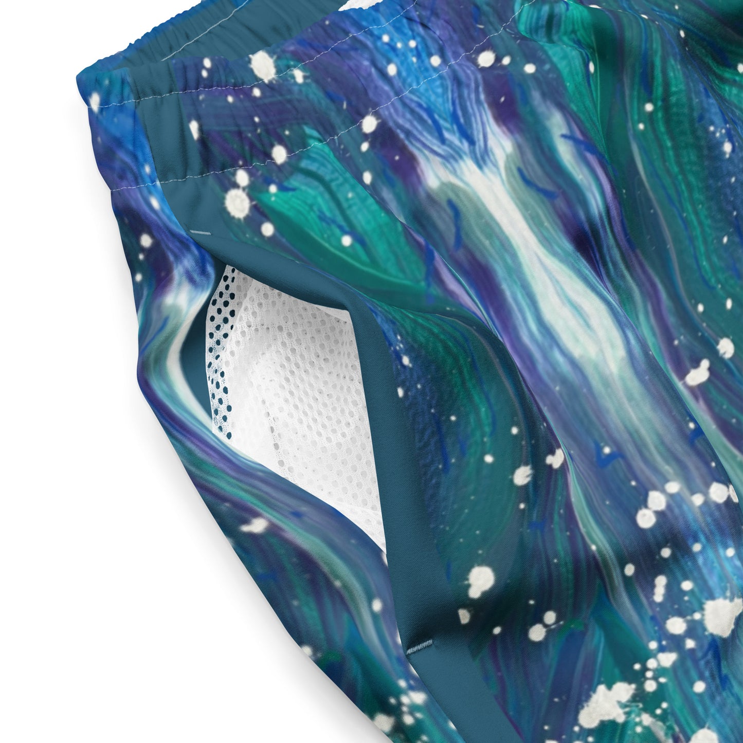 Fish All-Over Print Recycled Swim Trunks