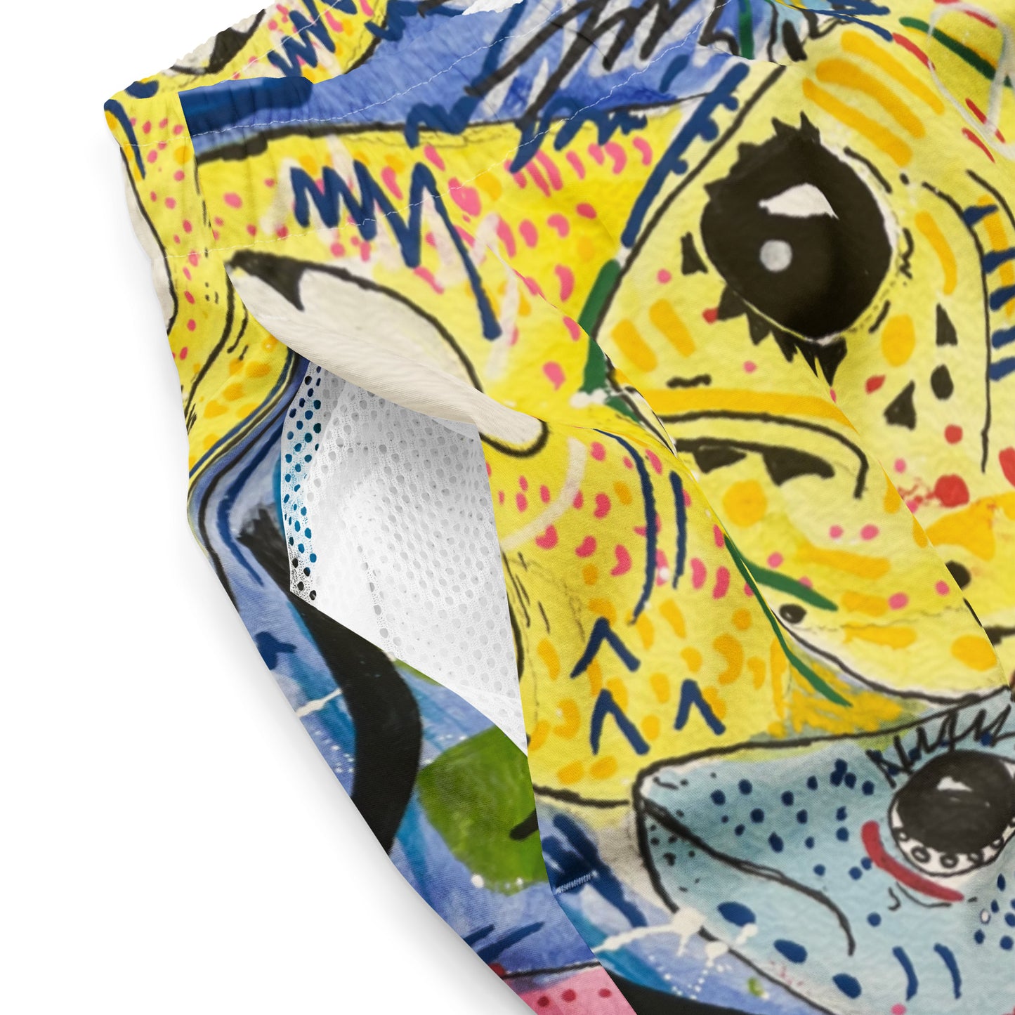 Fish II All-Over Print Recycled Swim Trunks