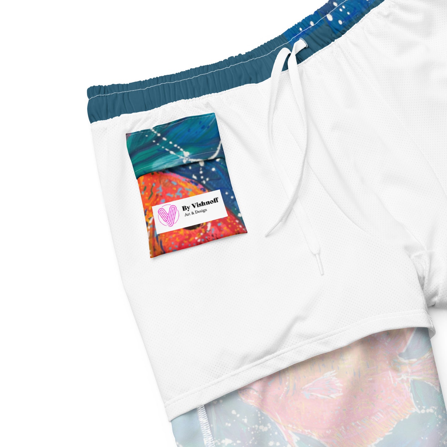 Fish All-Over Print Recycled Swim Trunks