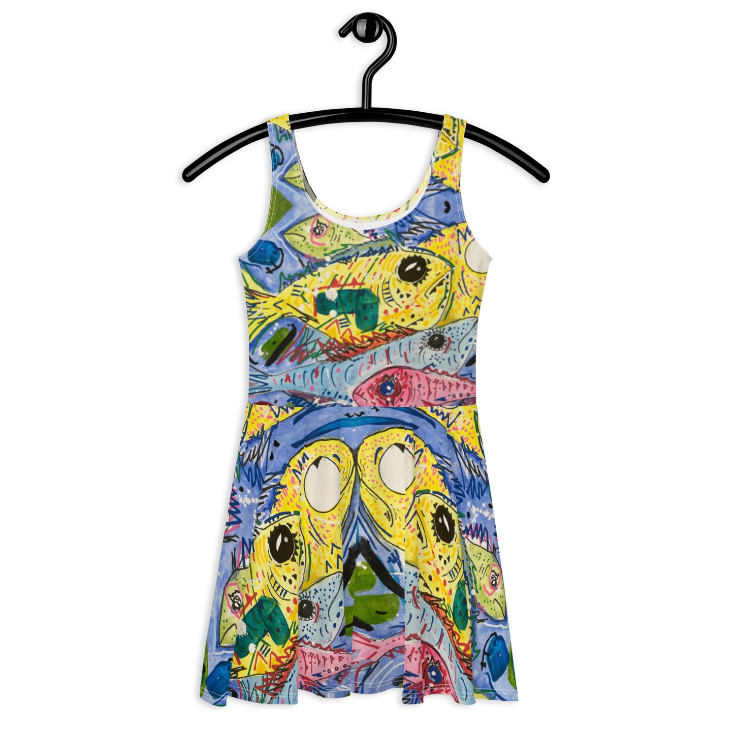 Fish II Skater Dress