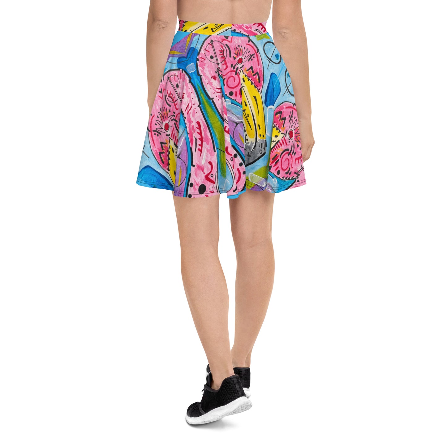 Flamingo Skater Skirt