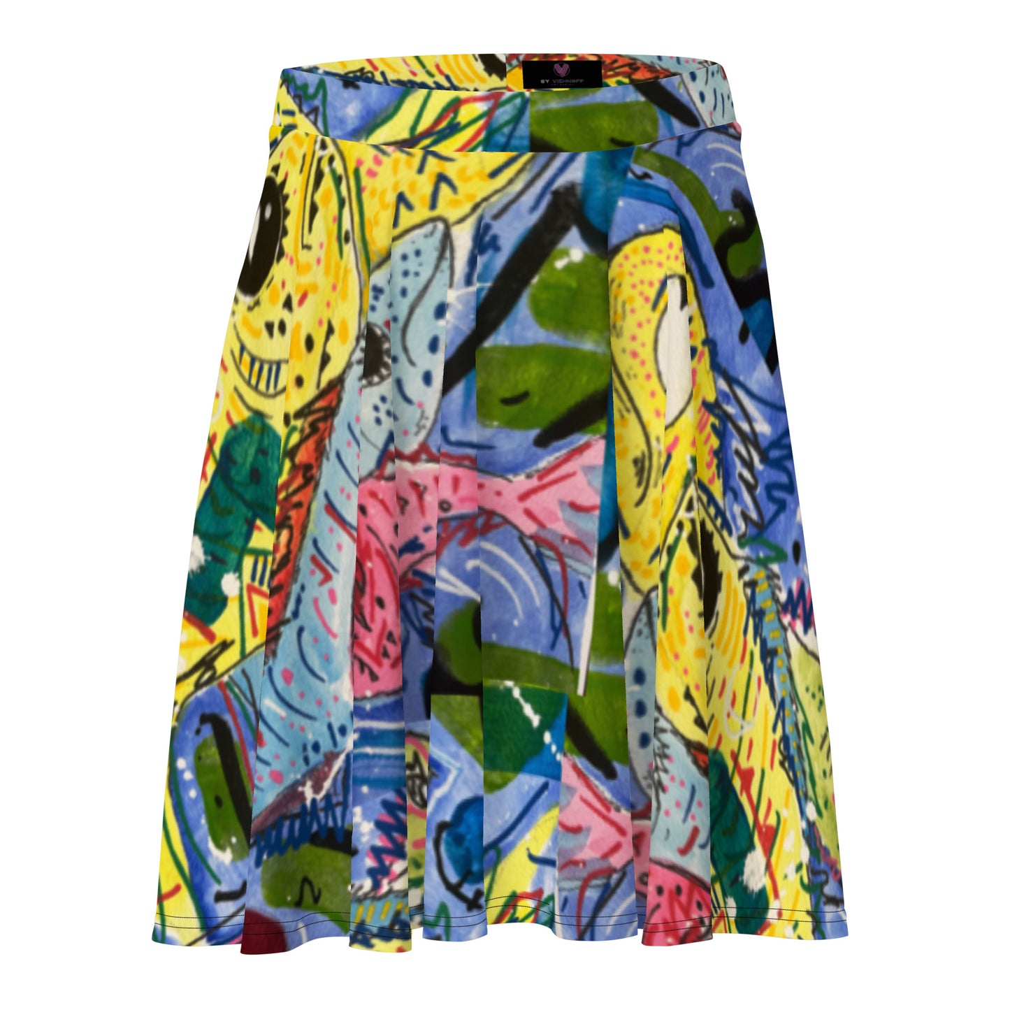 Fish II Skater Skirt