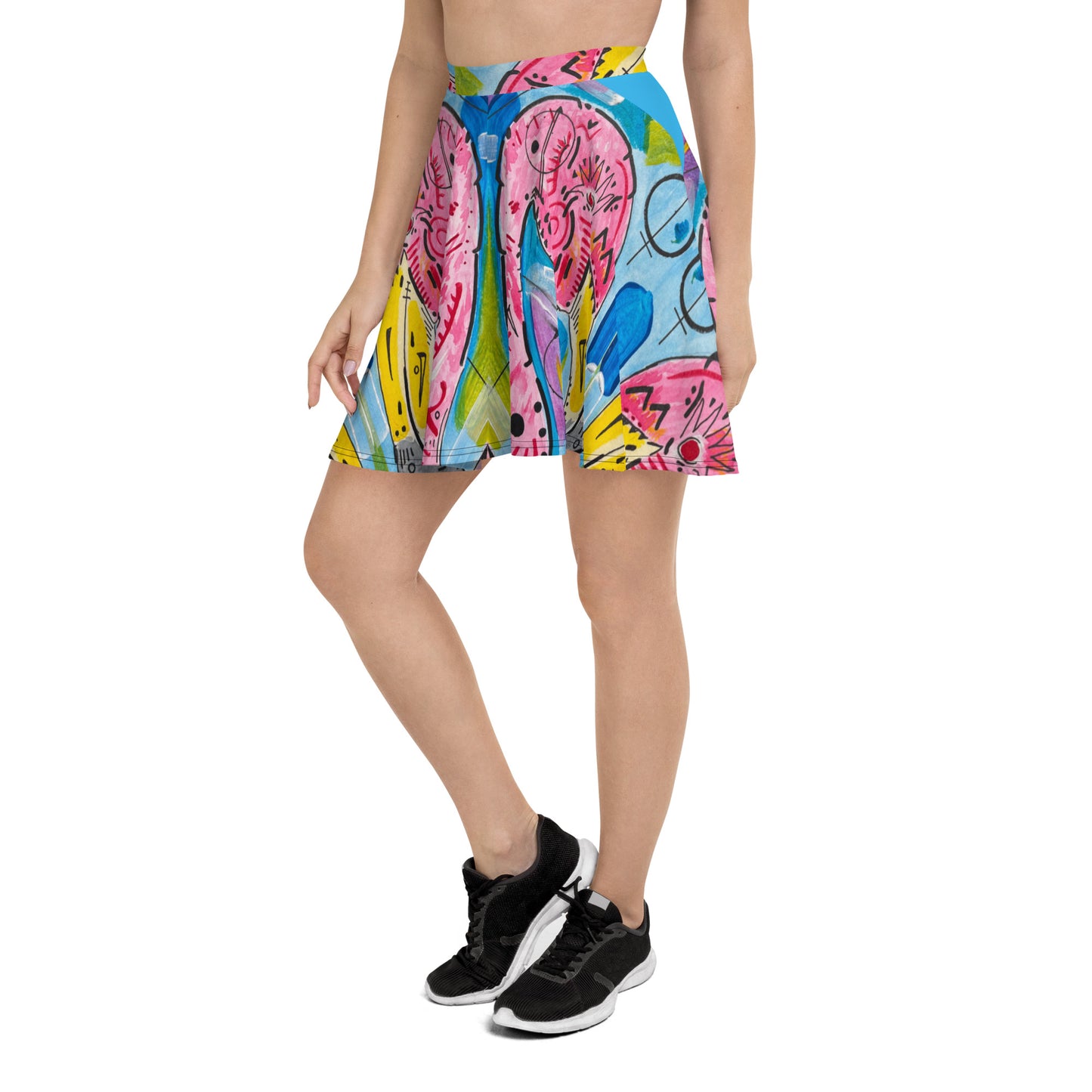 Flamingo Skater Skirt