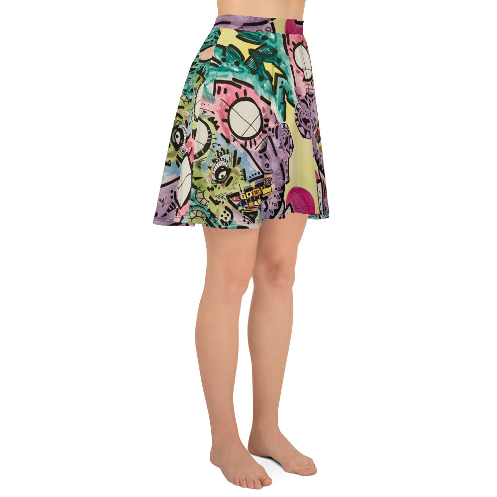 Indian Morning Skater Skirt