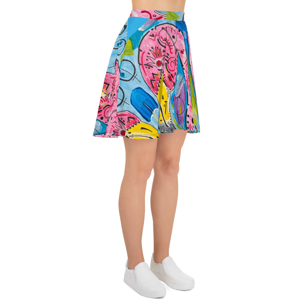 Flamingo Skater Skirt