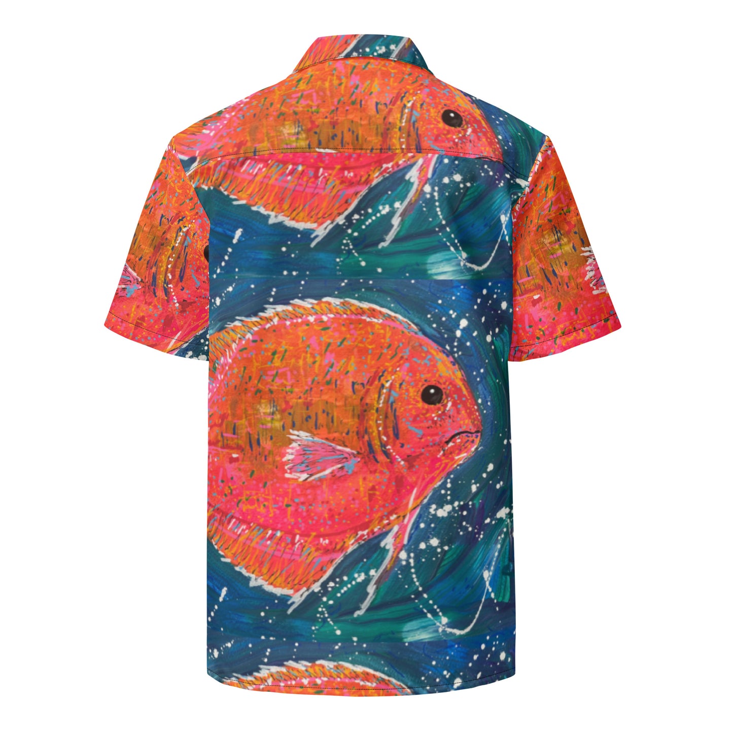 Fish Unisex button shirt