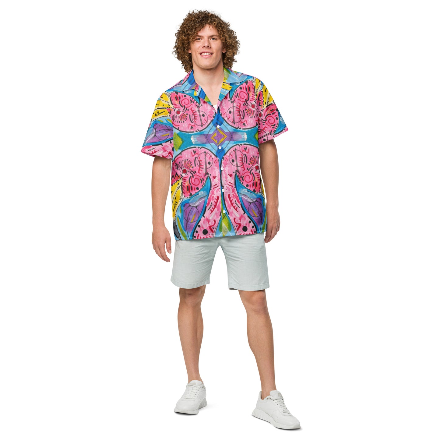 Flamingo Mens  button shirt