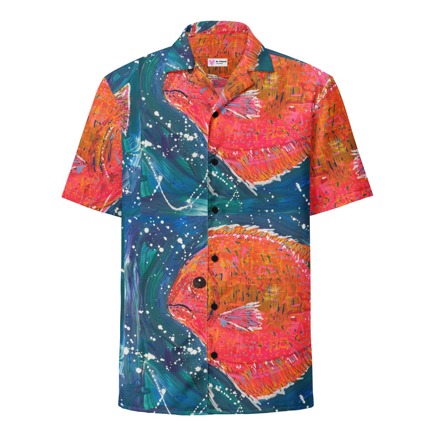 Fish Unisex button shirt