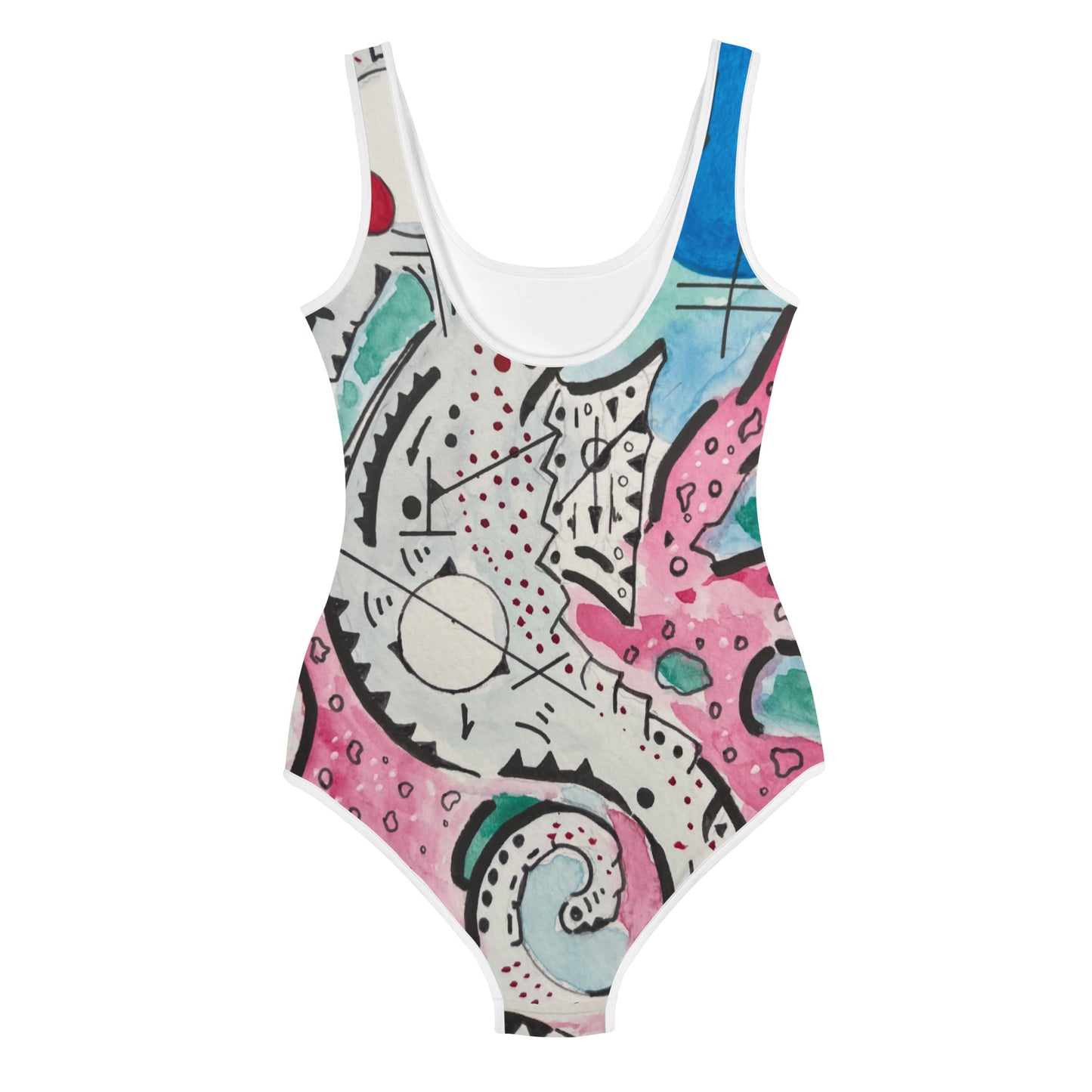 SeaHorse All-Over Print Youth Swimsuit