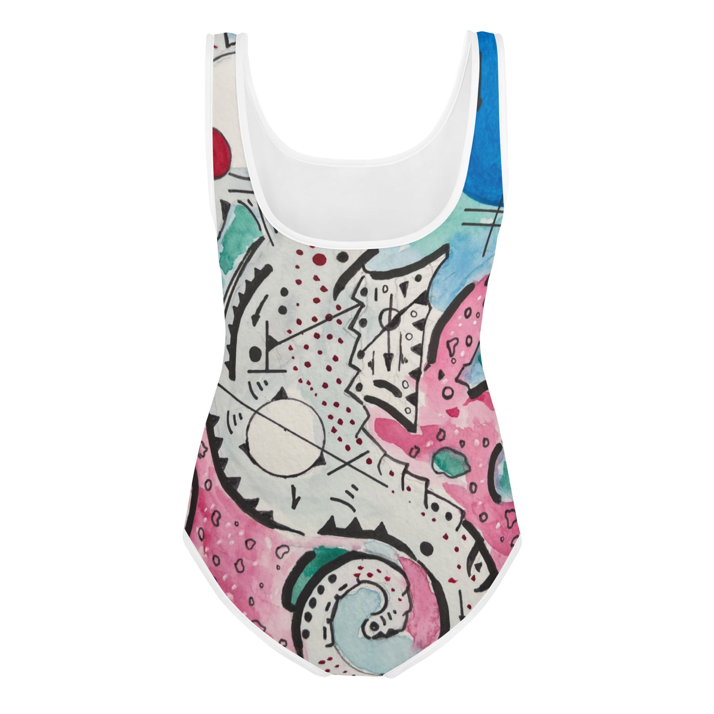 SeaHorse All-Over Print Youth Swimsuit