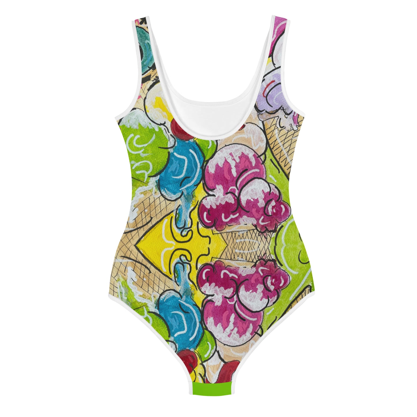 Ice Cream All-Over Print Youth Swimsuit