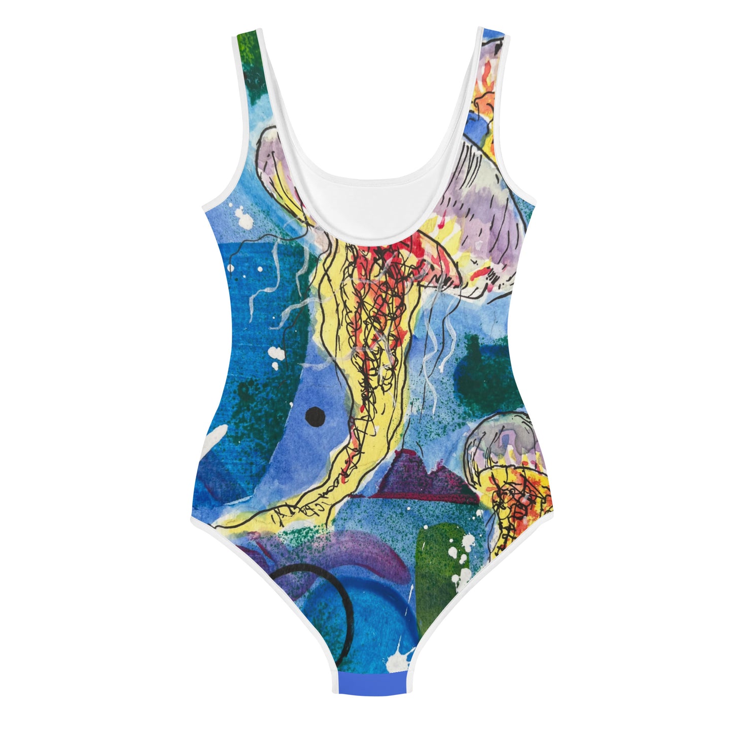 Jellyfish All-Over Print Youth Swimsuit