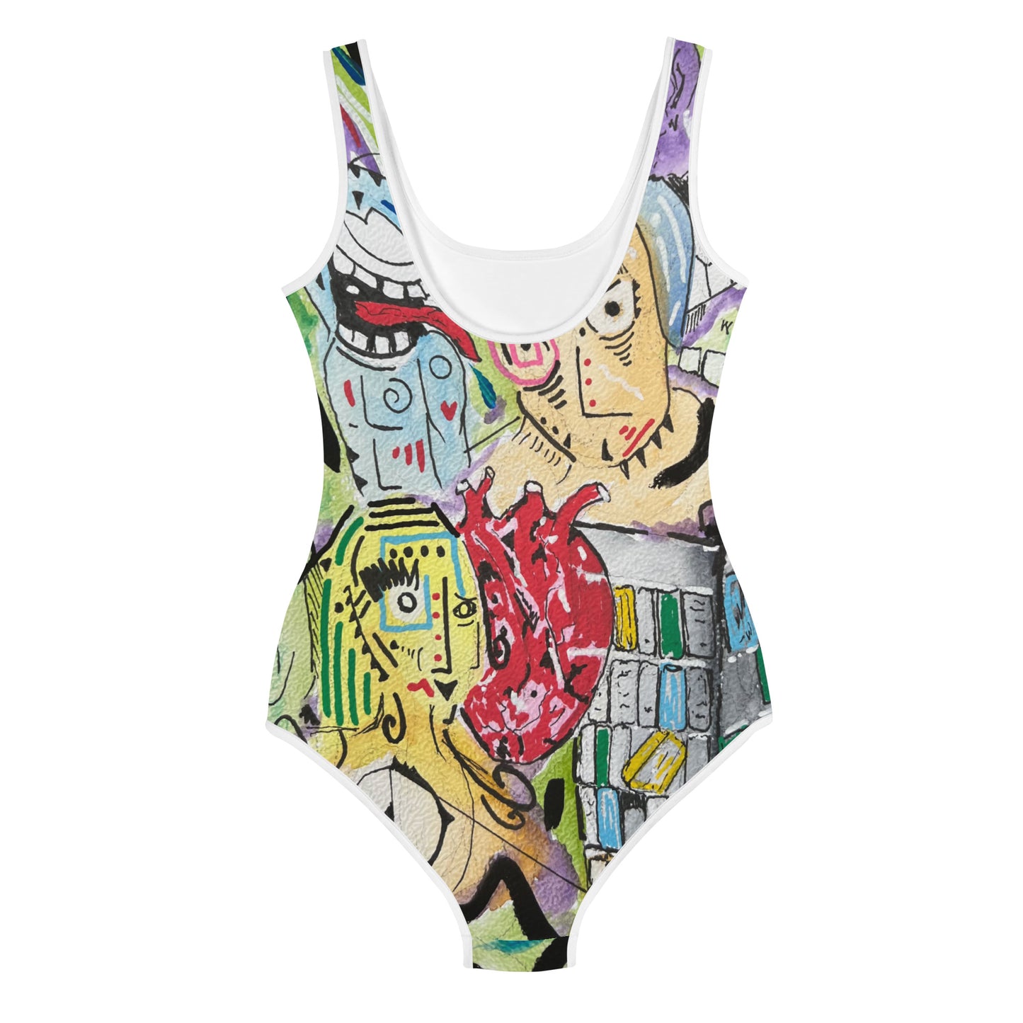 Mad Pianist All-Over Print Youth Swimsuit