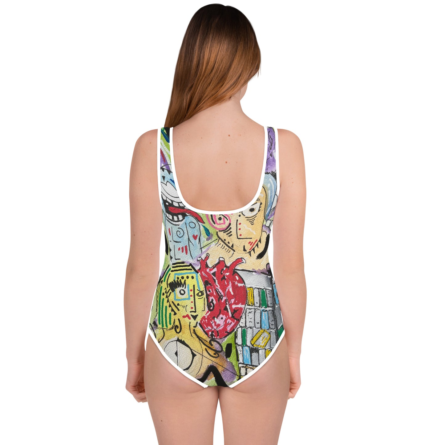 Mad Pianist All-Over Print Youth Swimsuit