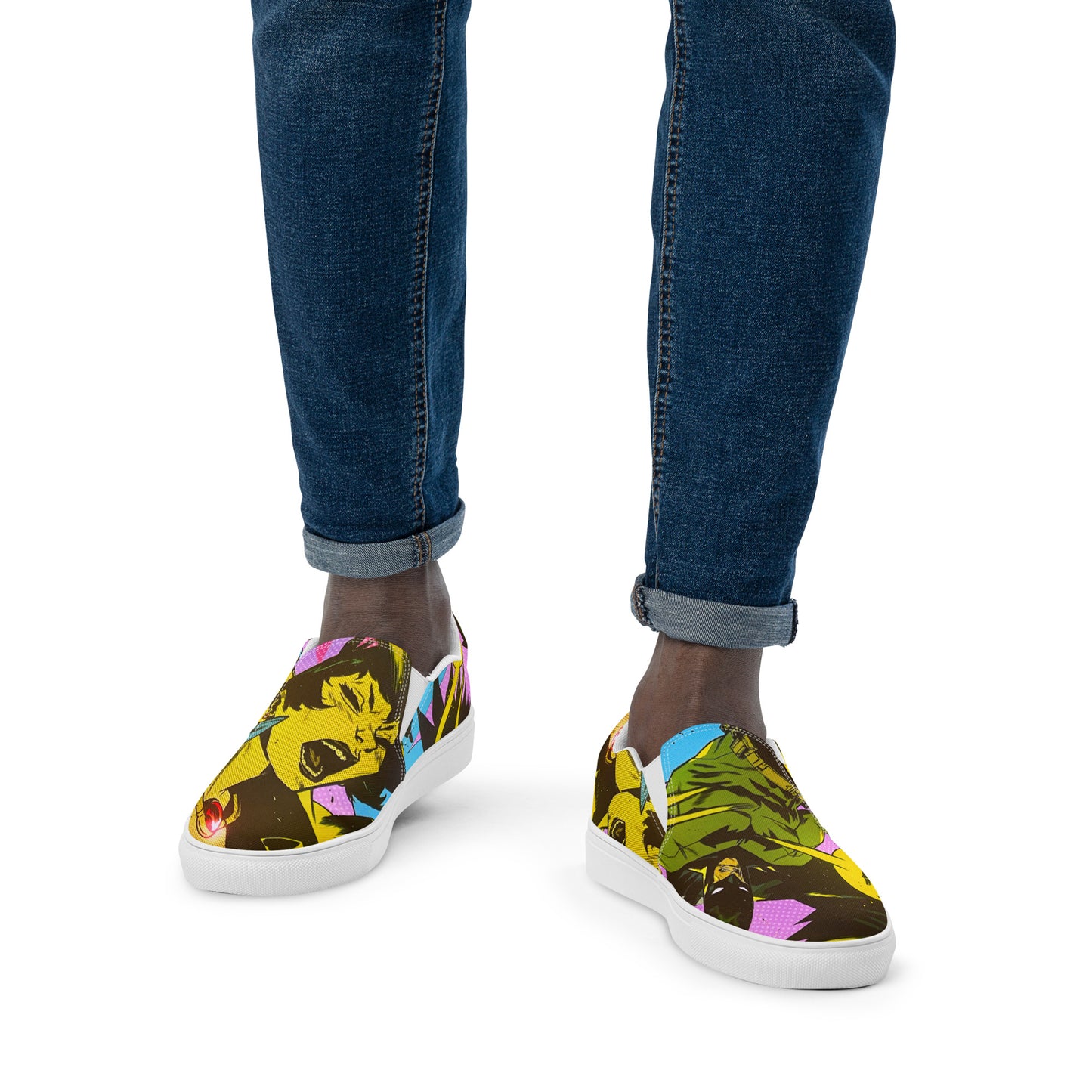 Comic Men’s slip-on canvas shoes