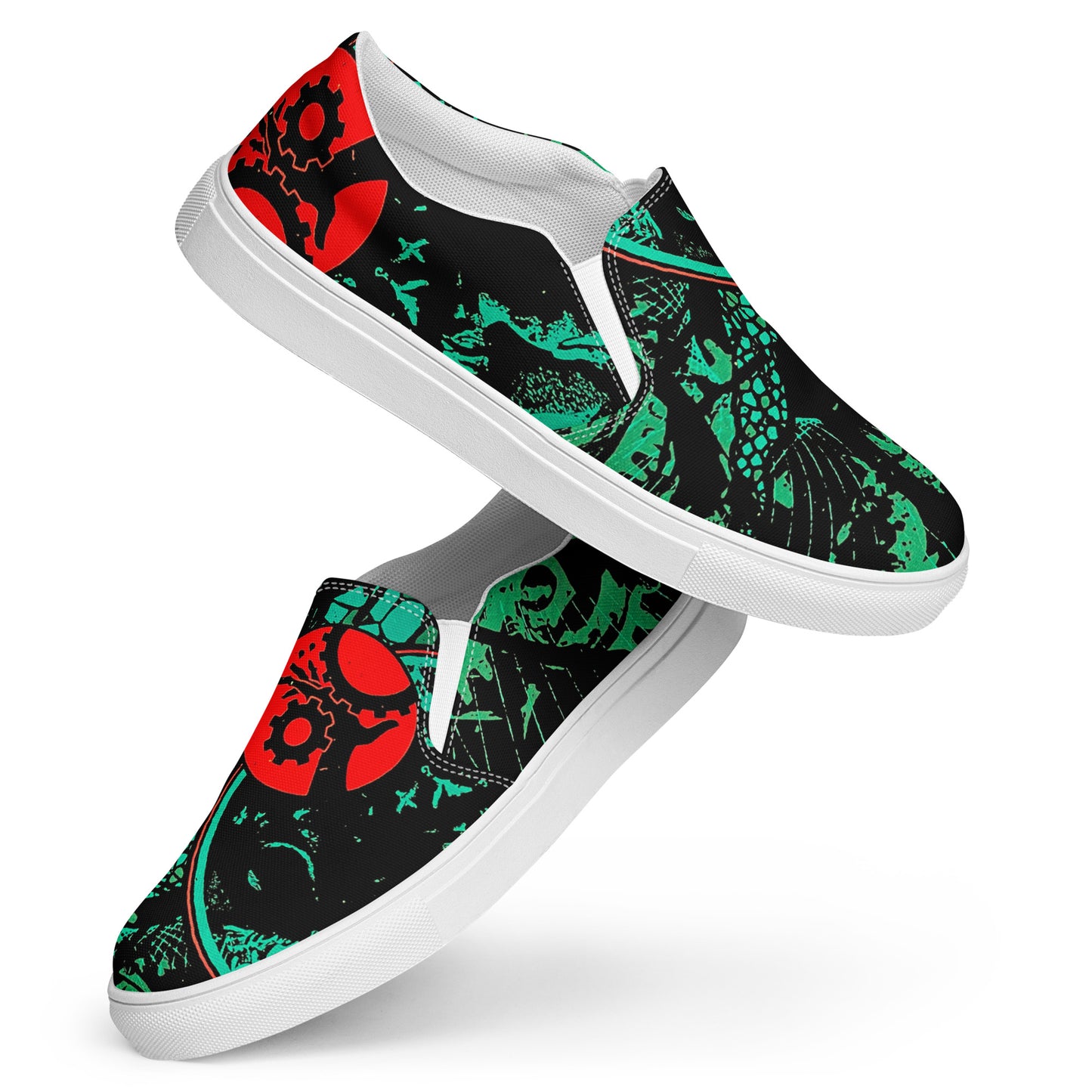 Snake Men’s slip-on canvas shoes