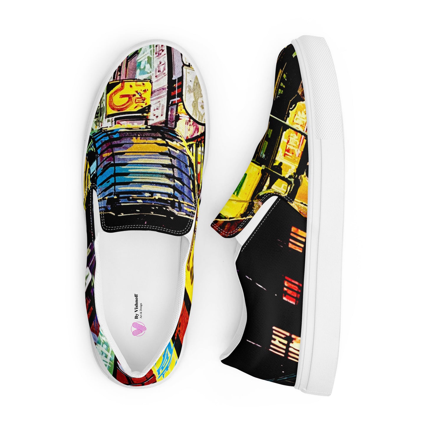 Pollution Men’s slip-on canvas shoes