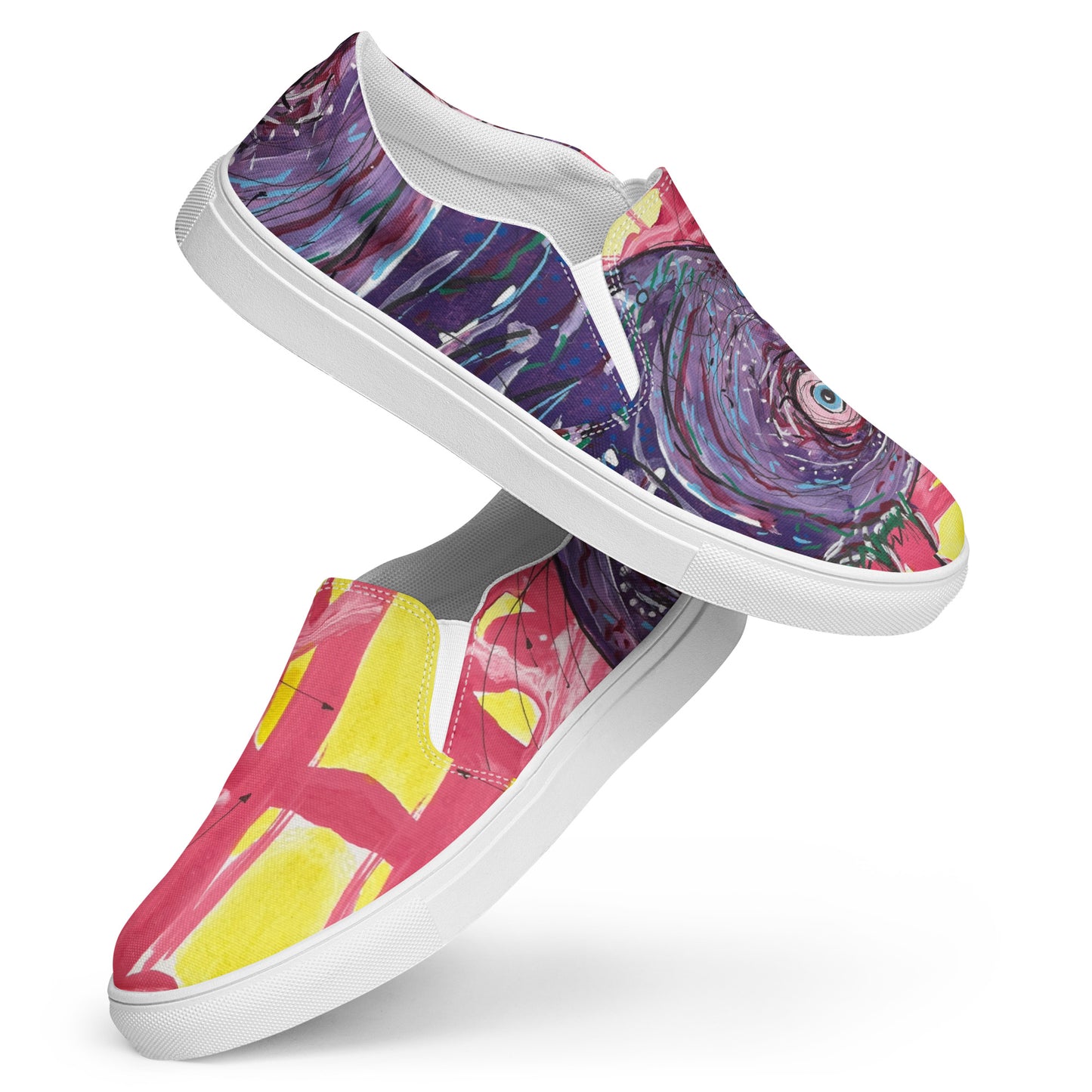 Death Fish Men’s slip-on canvas shoes