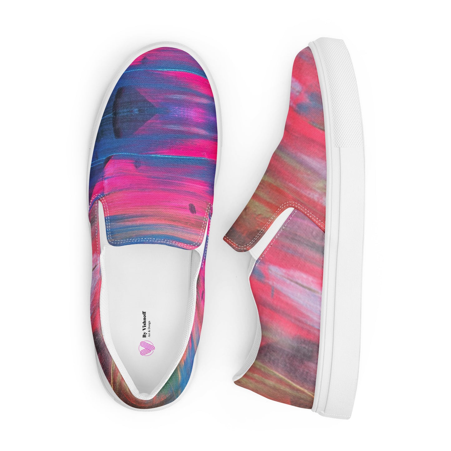 Color Wave Men’s slip-on canvas shoes