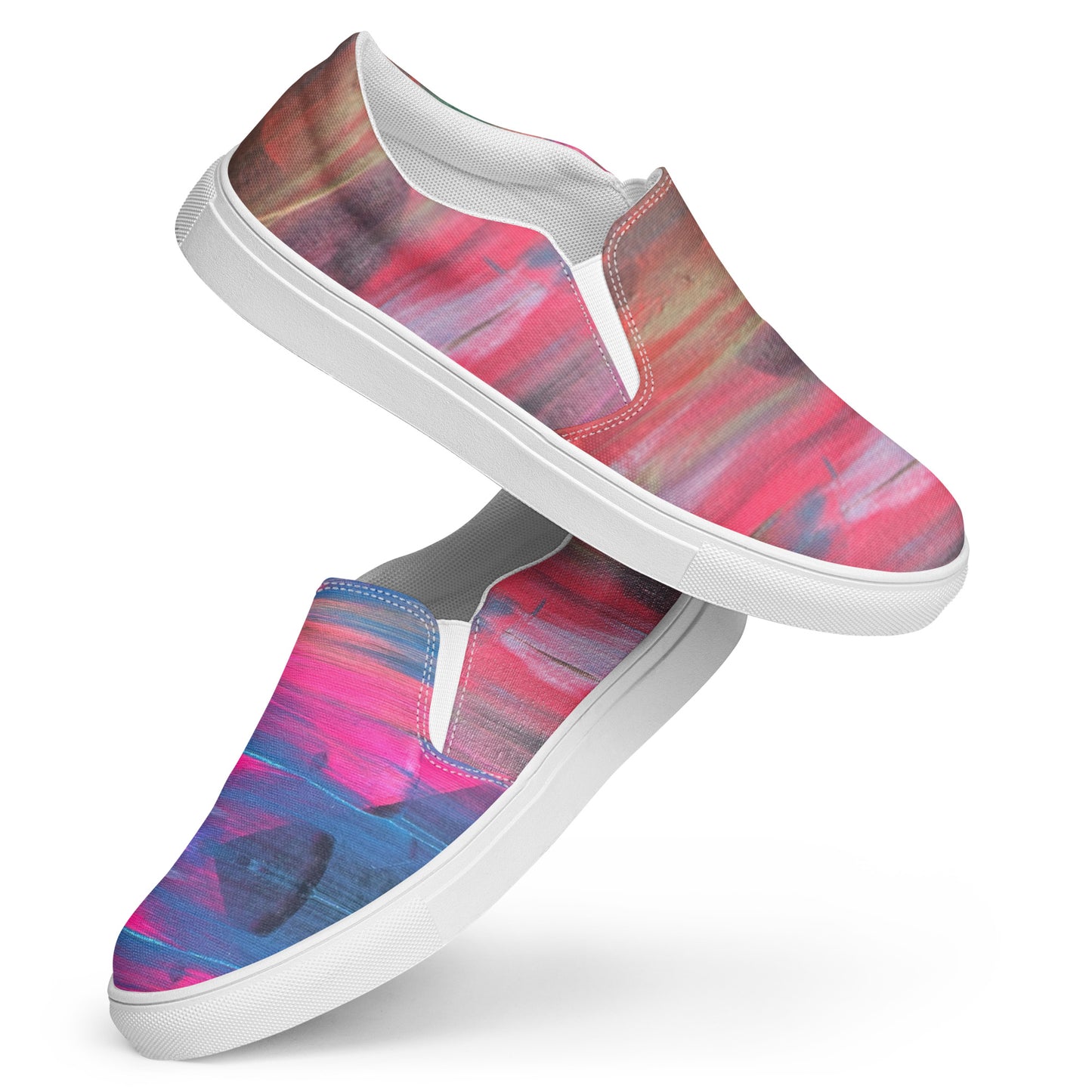 Color Wave Men’s slip-on canvas shoes