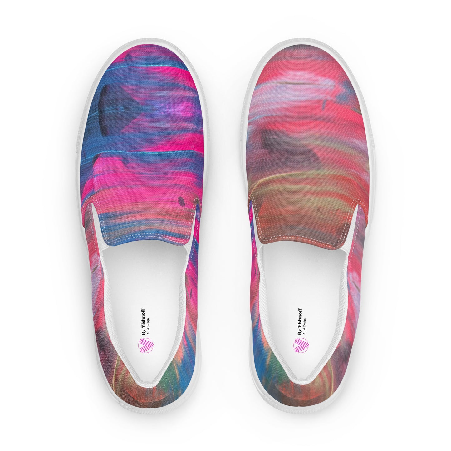 Color Wave Men’s slip-on canvas shoes