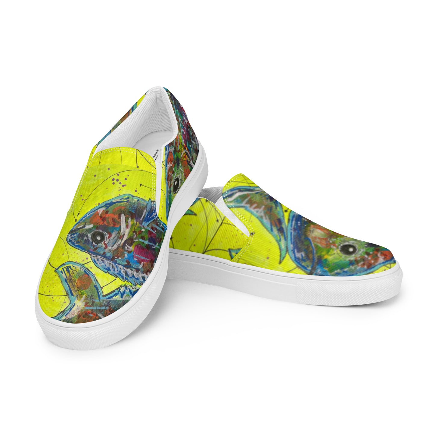 Glow Fish Men’s slip-on canvas shoes