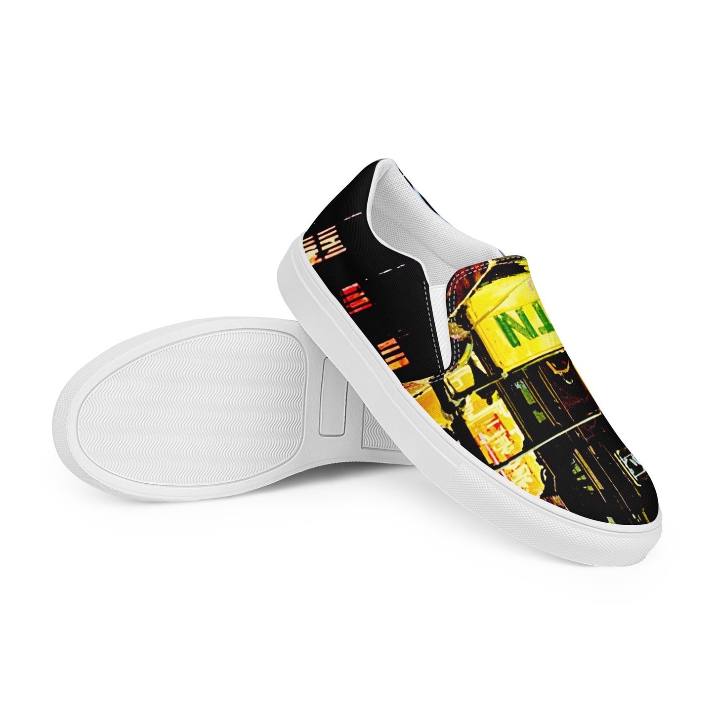 Pollution Men’s slip-on canvas shoes