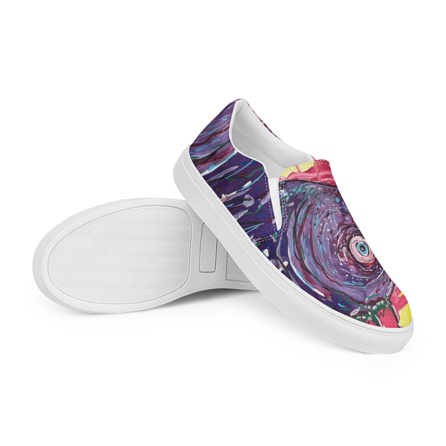 Death Fish Men’s slip-on canvas shoes