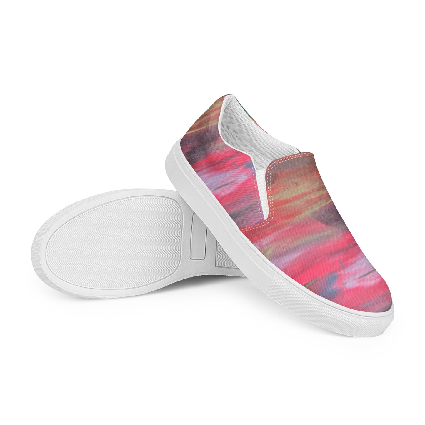 Color Wave Men’s slip-on canvas shoes