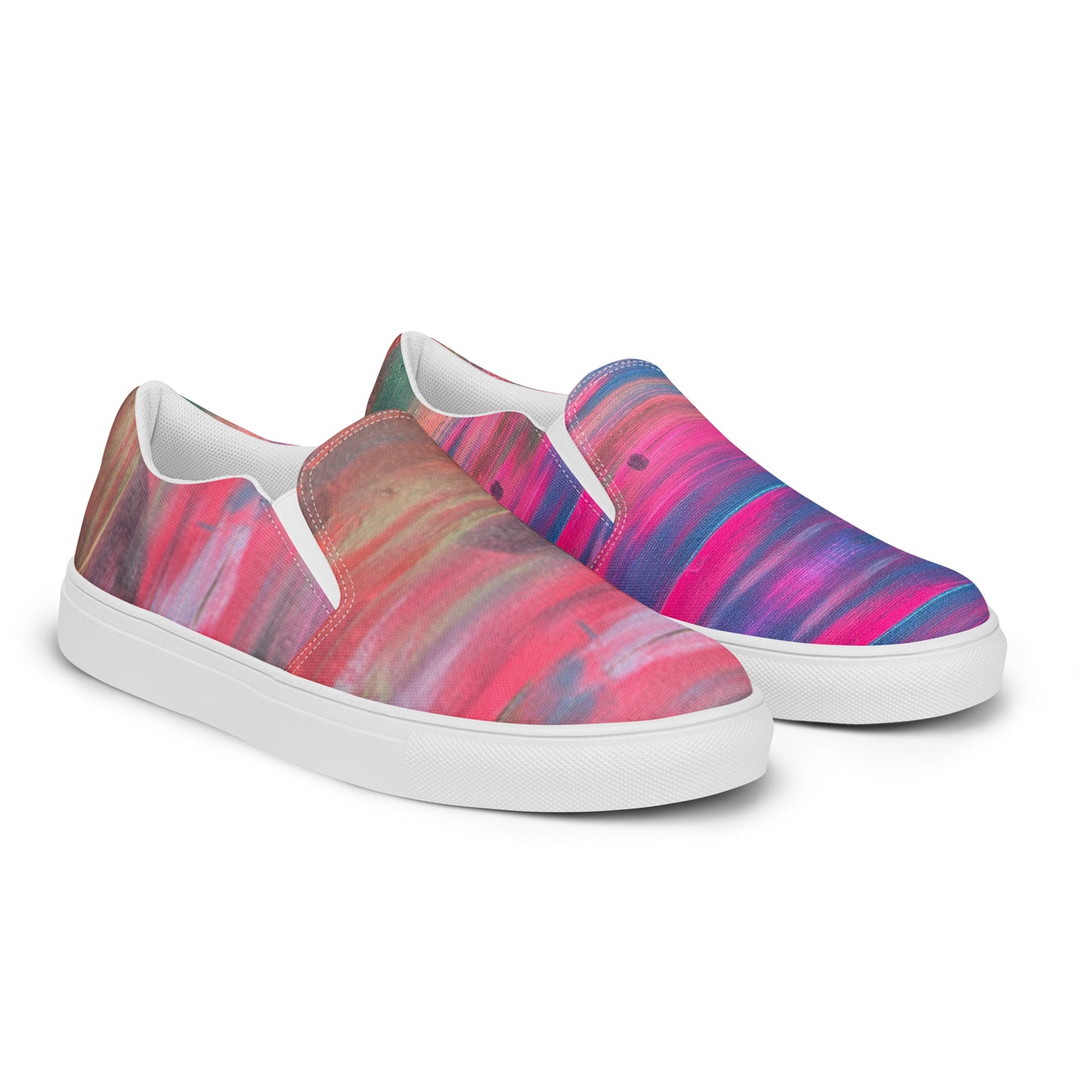 Color Wave Men’s slip-on canvas shoes