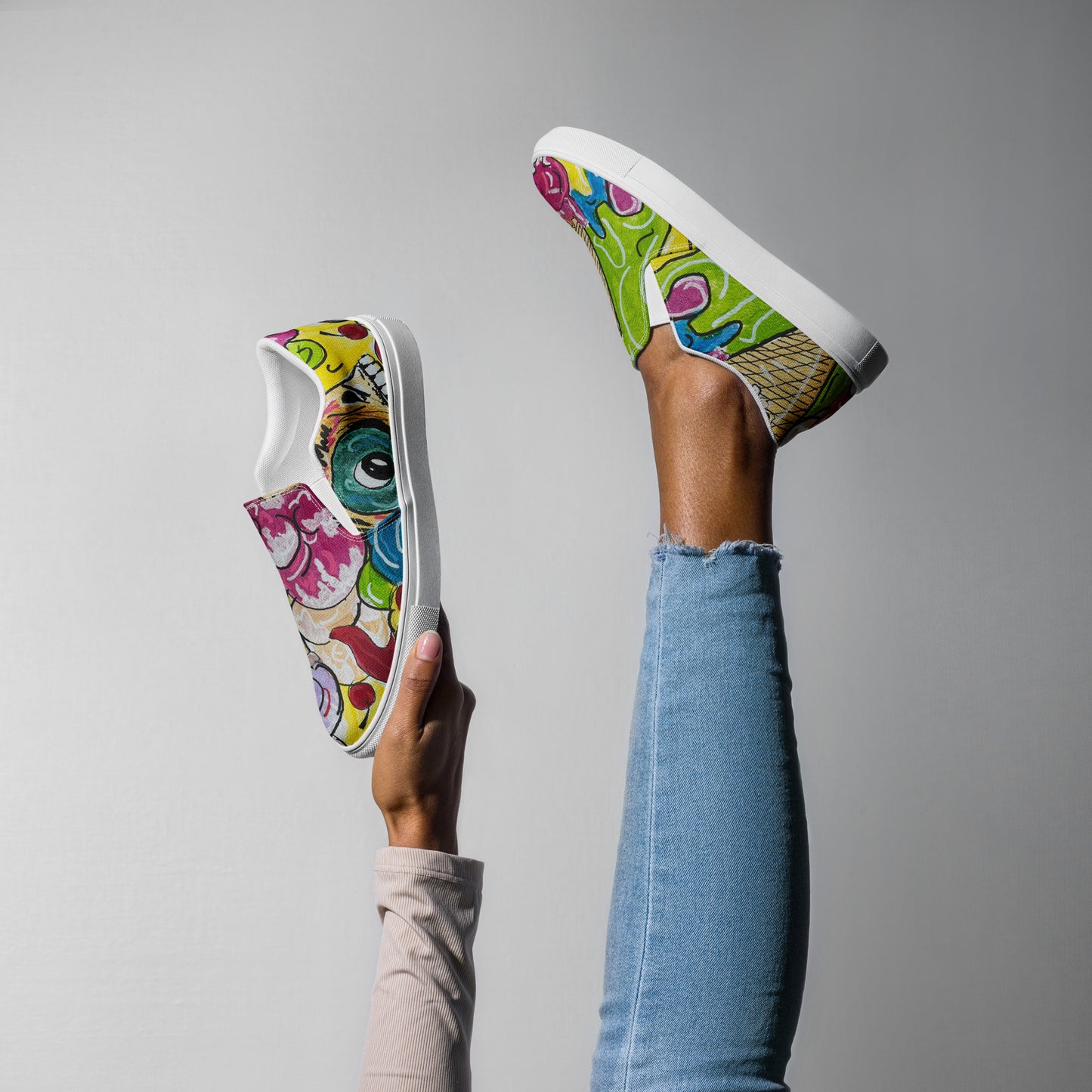 Ice Cream Women’s slip-on canvas shoes